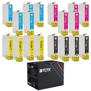 TCTK Tintenpatronen 891 892 E-0713 894 4er Set CMYK kompatibel mit Epson Office B40W BX300F BX300FW BX310FN Stylus BX600FW SX100 SX105 SX110, ersetzt
