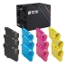 TCTK Druckerpatronen 27 27XL 27XL 27XL 12er Set CMYK (je 3x) kompatibel mit Epson WorkForce WF-3600, für WorkForce WF-3620 DWF WF, für WorkForce WF-3640 DTWF, ersetzt C13T27014012