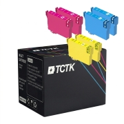 TCTK Ink Cartridges 27 27 27 6-pack CMY (2 of each) compatible with Epson WorkForce WF-3600, for WorkForce WF-3620 DWF WF, for WorkForce WF-3640 DTWF, for WorkForce WF-7110 DTW, replaces C13T27024012