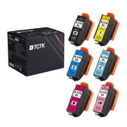 TCTK Ink Cartridges 378XL 378XL 378XL 378XL 378XL 378XL 6-pack multicolor compatible with Epson Expression Photo HD XP-15000, for Expression Photo XP-8000 XP-8005 XP-8500, replaces C13T37914010