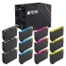TCTK Druckerpatronen 407 407 407 407 12er Set CMYK (je 3x) kompatibel mit Epson WorkForce Pro WF-4745 DTWF, ersetzt C13T07U140