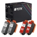 TCTK Ink Cartridges 478XL 478XL 4-pack 2x Gray 2x Red compatible with Epson Expression Photo HD XP-15000, replaces C13T04F64010