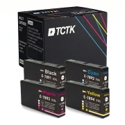 TCTK Ink Cartridges T7891XXL T7892XXL T7893XXL T7894XXL 4-pack CMYK compatible with Epson WorkForce Pro WF-5100, for WorkForce Pro WF-5110 DW, for WorkForce Pro WF-5190 DW, replaces C13T789140