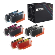 TCTK Ink Cartridges 364XL 364XL 364XL 364XL 8-pack 2x Cyan 2x Magenta 2x Yellow 2x Photo Black compatible with HP DeskJet 3070A 3520 3522 3524, for OfficeJet 4620, replaces CB323EE