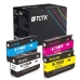 TCTK Druckerpatronen 711 711 711 711 4er Set CMYK kompatibel mit HP DesignJet T 120, für DesignJet T 120 24 Inch, für DesignJet T 125 130 520, für DesignJet T 520 24 Inch, ersetzt CZ133A