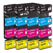 TCTK Druckerpatronen 932XL 933XL 933XL 933XL 16er Set CMYK (je 4x) kompatibel mit HP OfficeJet 6100 6600 6700, für OfficeJet 6700 Premium, für OfficeJet 7110, ersetzt CN053AE