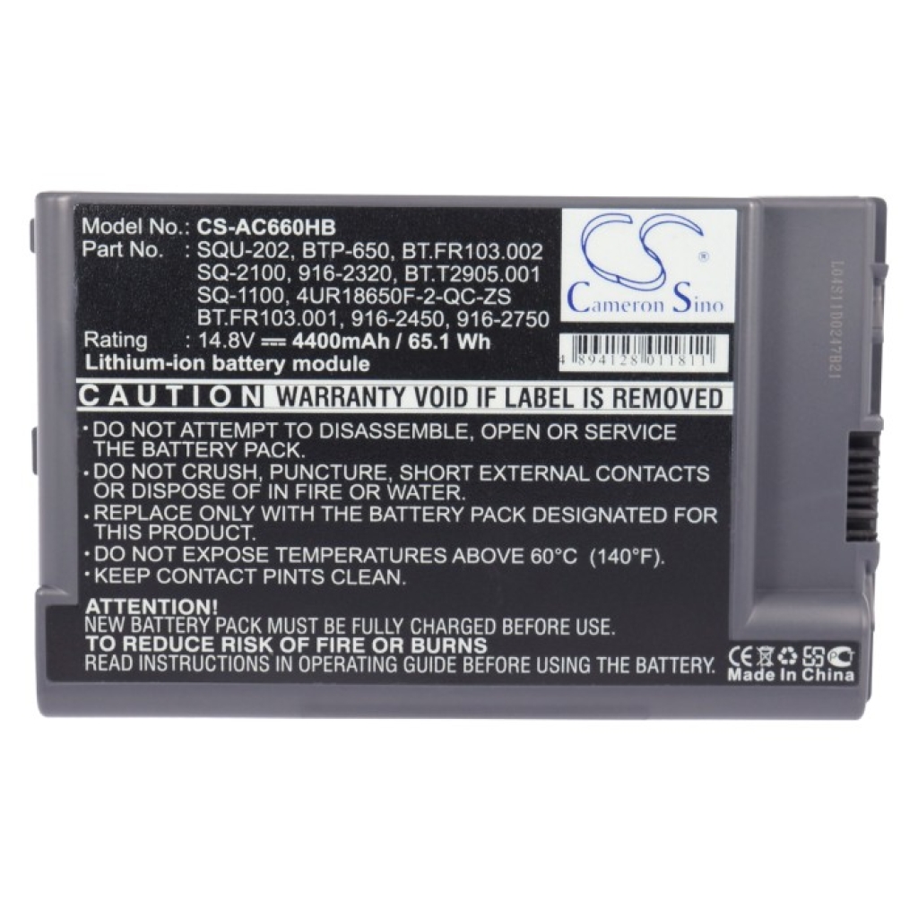 Battery compatible with Acer CS-AC660HB