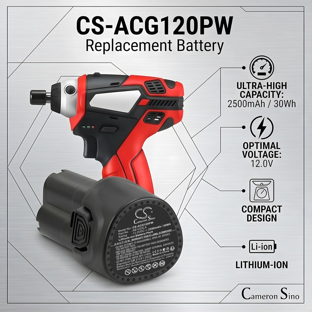 Akku kompatibel mit Acdelco CS-ACG120PW