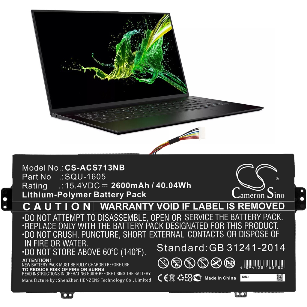 Notebook battery Acer Swift 7 SF713-51-M90J