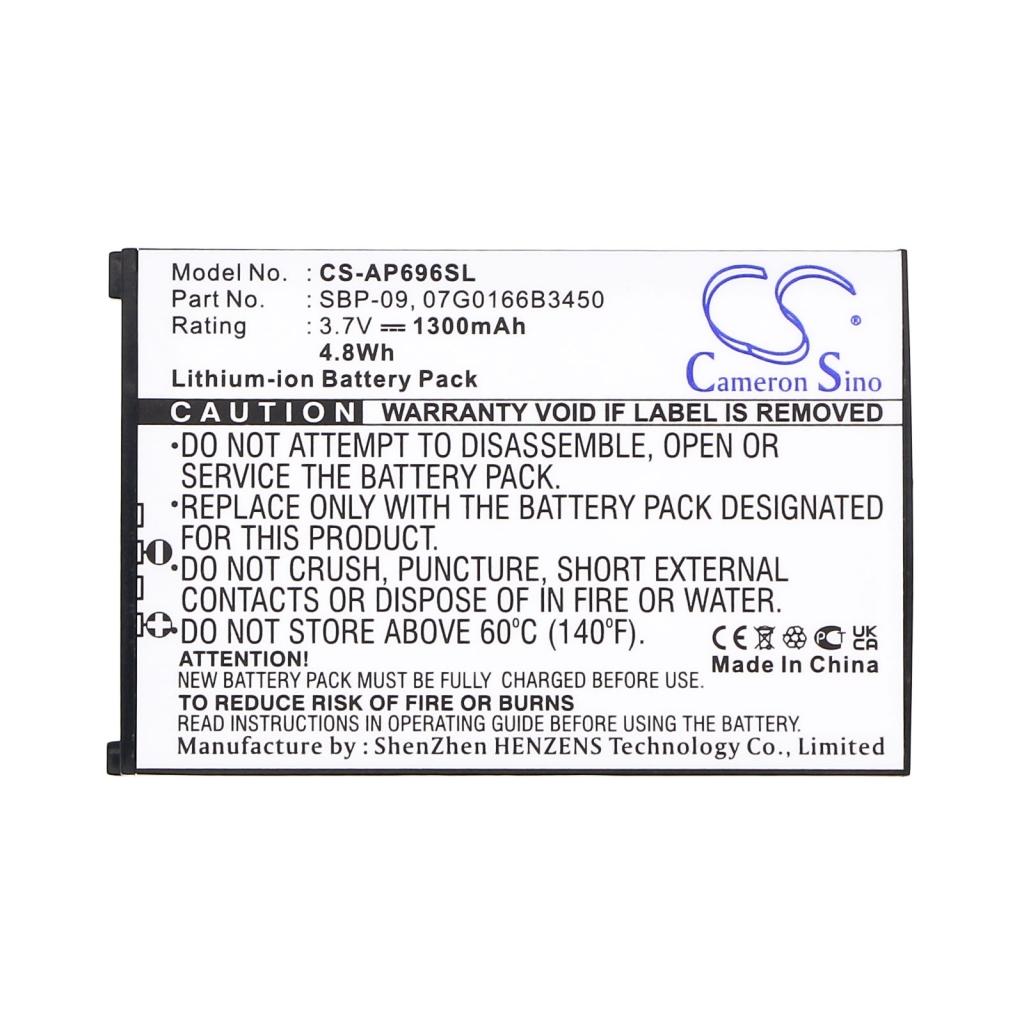 Battery Replaces 07G0166B3450