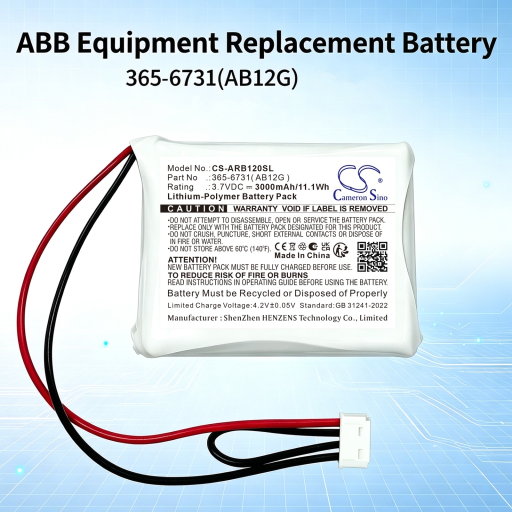Akkus  kompatibel mit ABB 365-6731( AB12G ) CS-ARB120SL