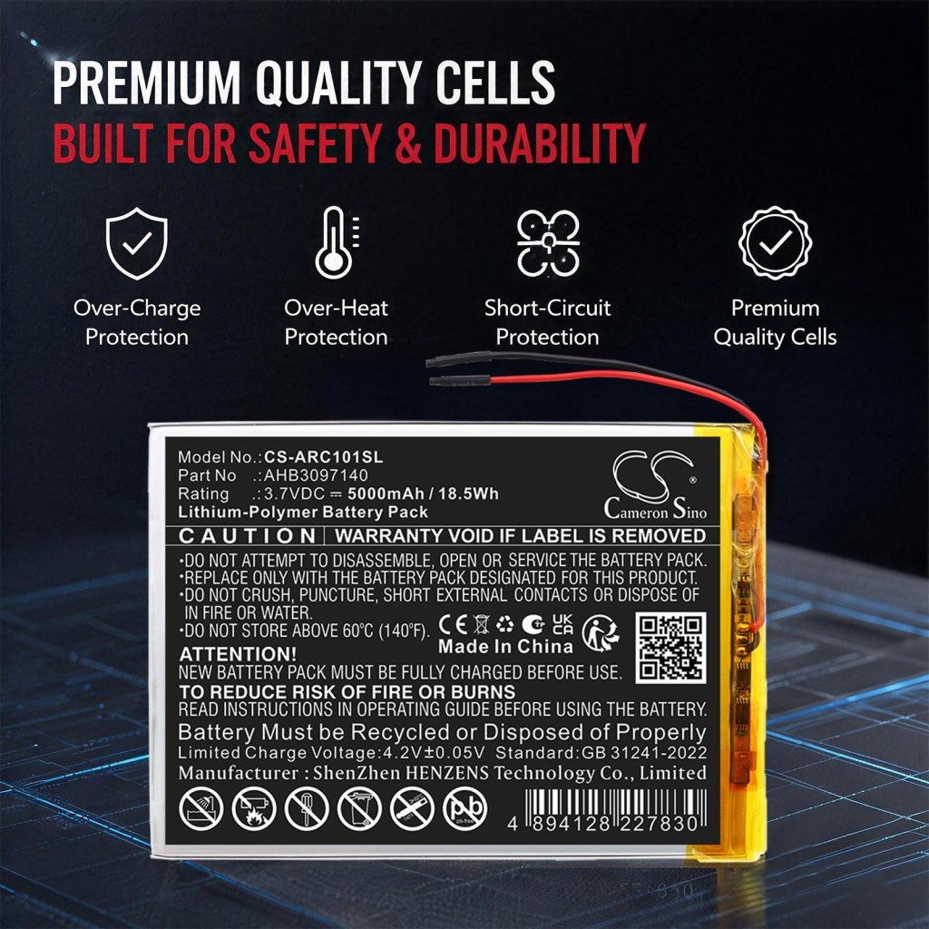 Battery for ARCHOS AC101CR3GV4