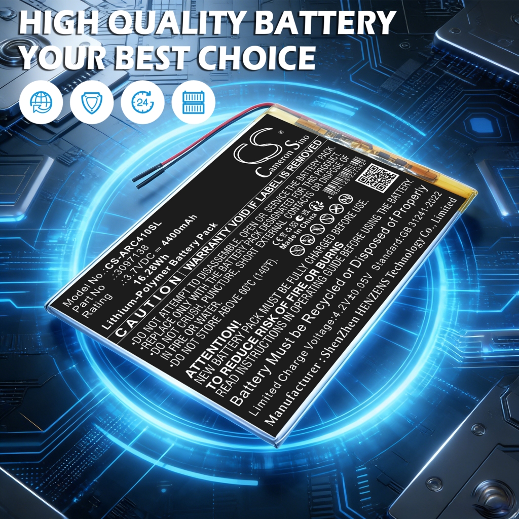 Battery for ARCHOS AC101OX4G