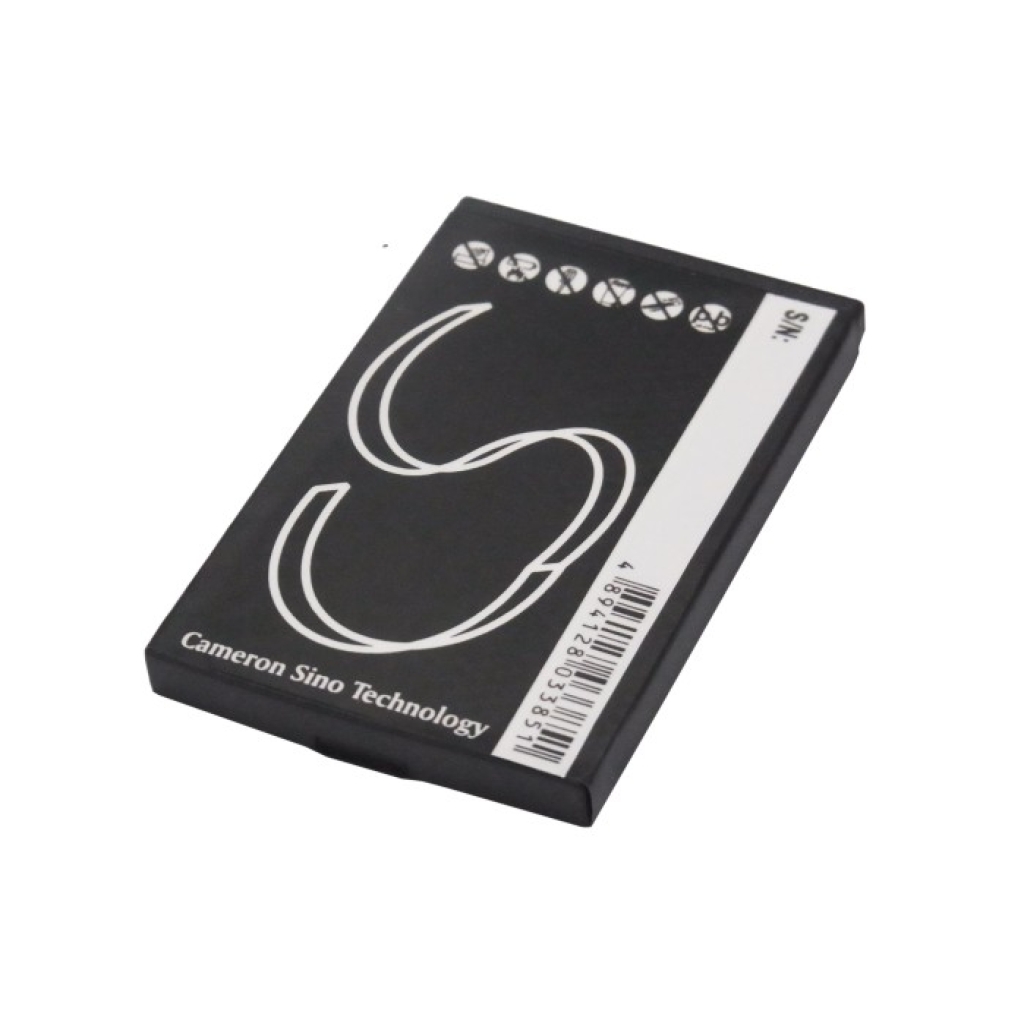 CS-AU8975SL Akku Rückseite mit Barcode und Sicherheitssymbolen