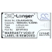 X-Longer CS-AUG451SL Telefonakku 3,8V 1600mAh 6,08Wh, gerade Etikettansicht