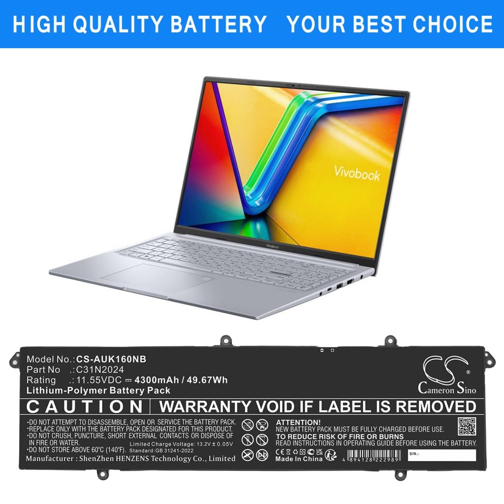 Laptop Akkus Asus CS-AUK160NB