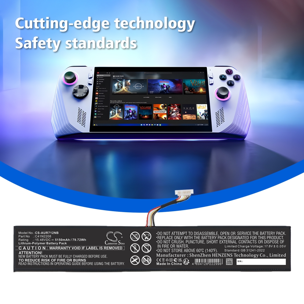 Battery Replaces C41N2208