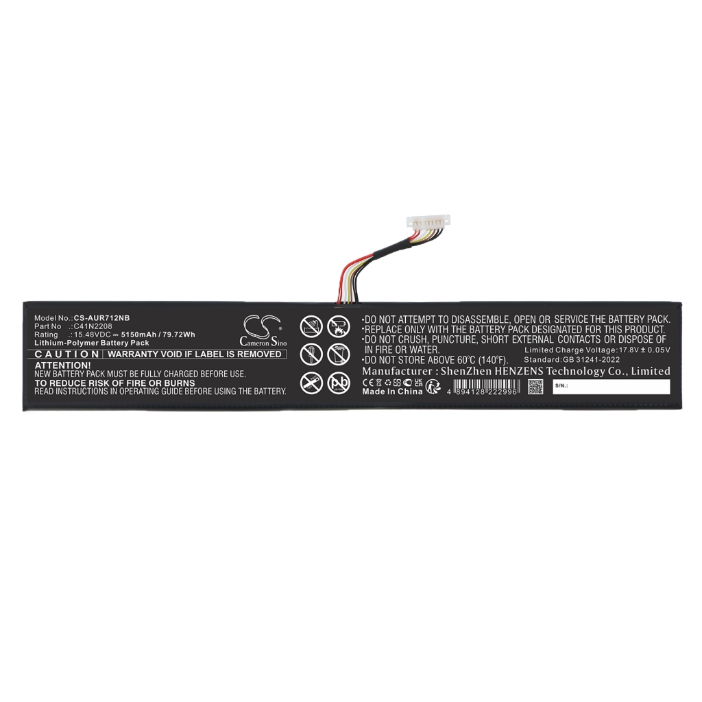 Battery Replaces C41N2208