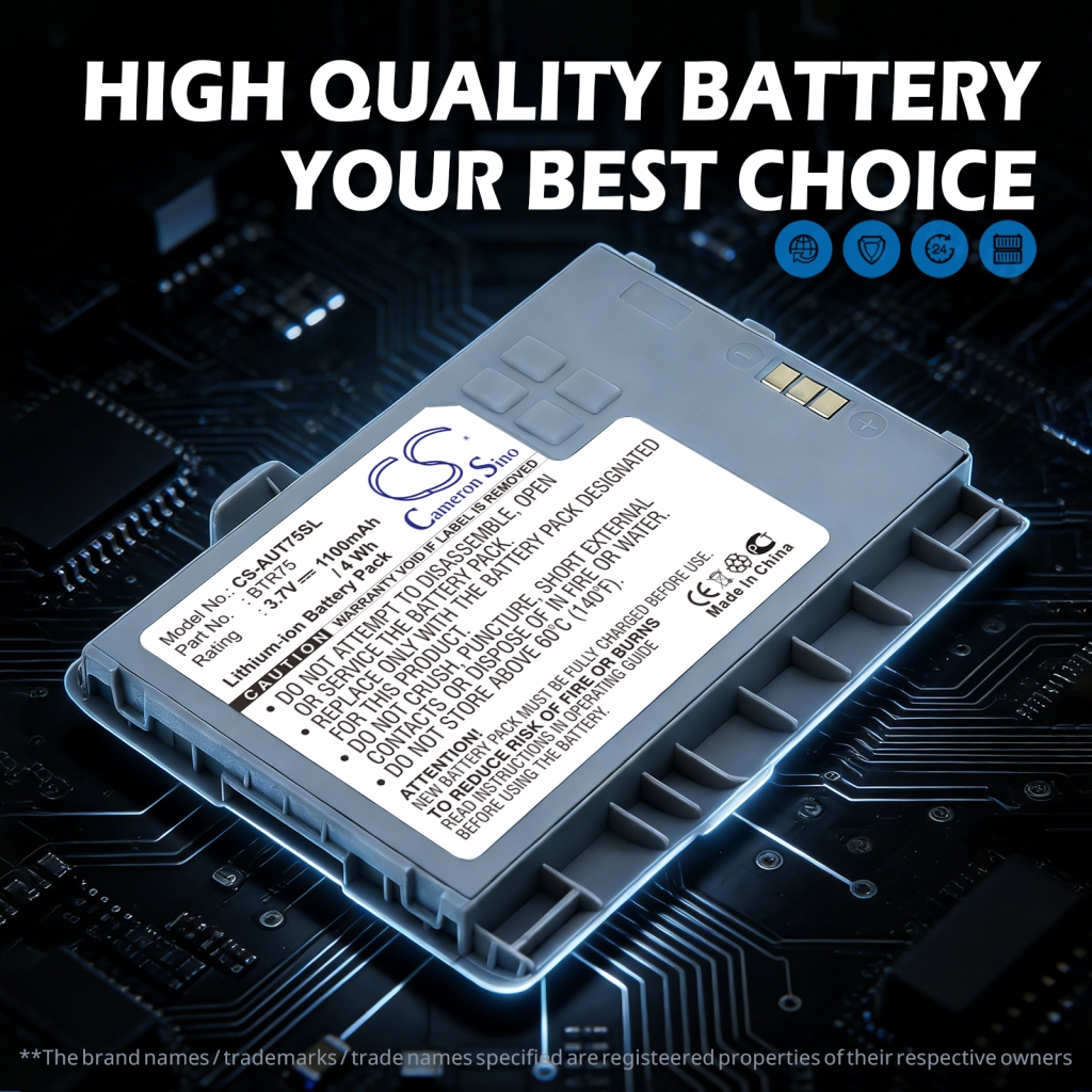 Battery compatible with AT&T Audiovox Utstarcom CS-AUT75SL