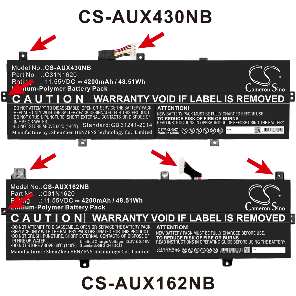 Notebook battery Asus Zenbook UX430UA-GV138T