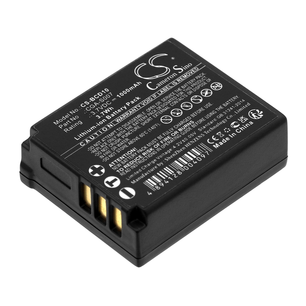 Battery Replaces CGA-S007E