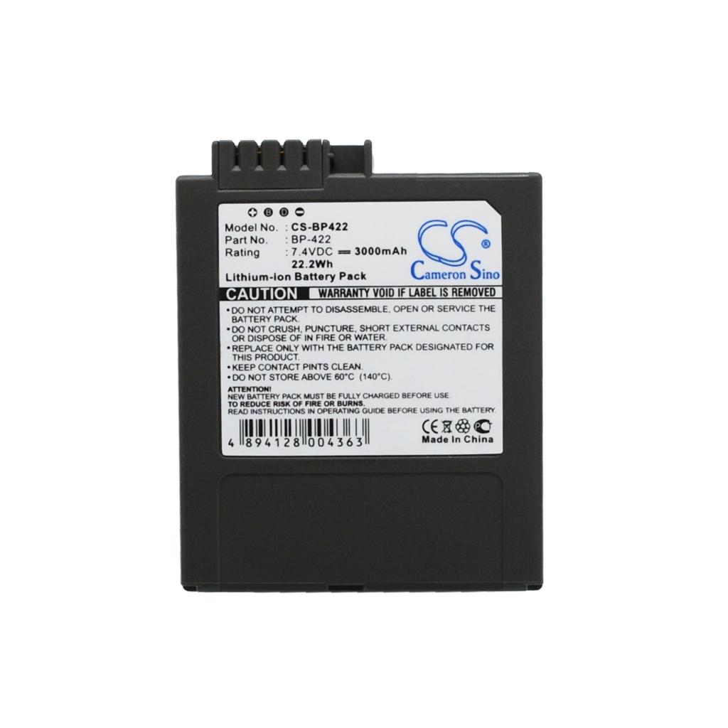 Cameron Sino CS-BP422 Canon BP-422 Akku 7,4V 3000mAh mit Verriegelungslaschen
