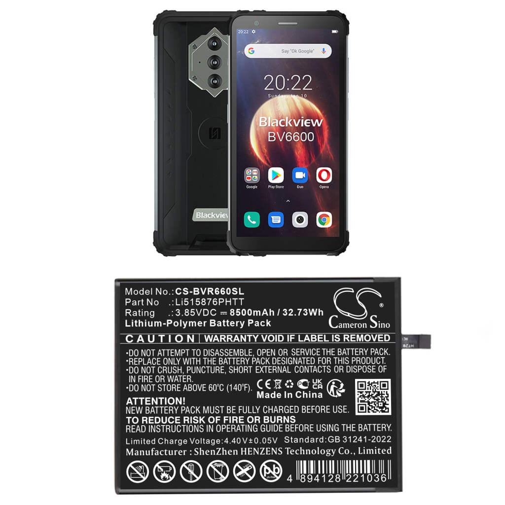 Handy Akkus Blackview CS-BVR660SL