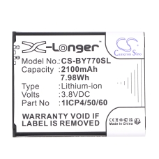 Compatible battery replacement for Beurer 1ICP4/50/60-210AR