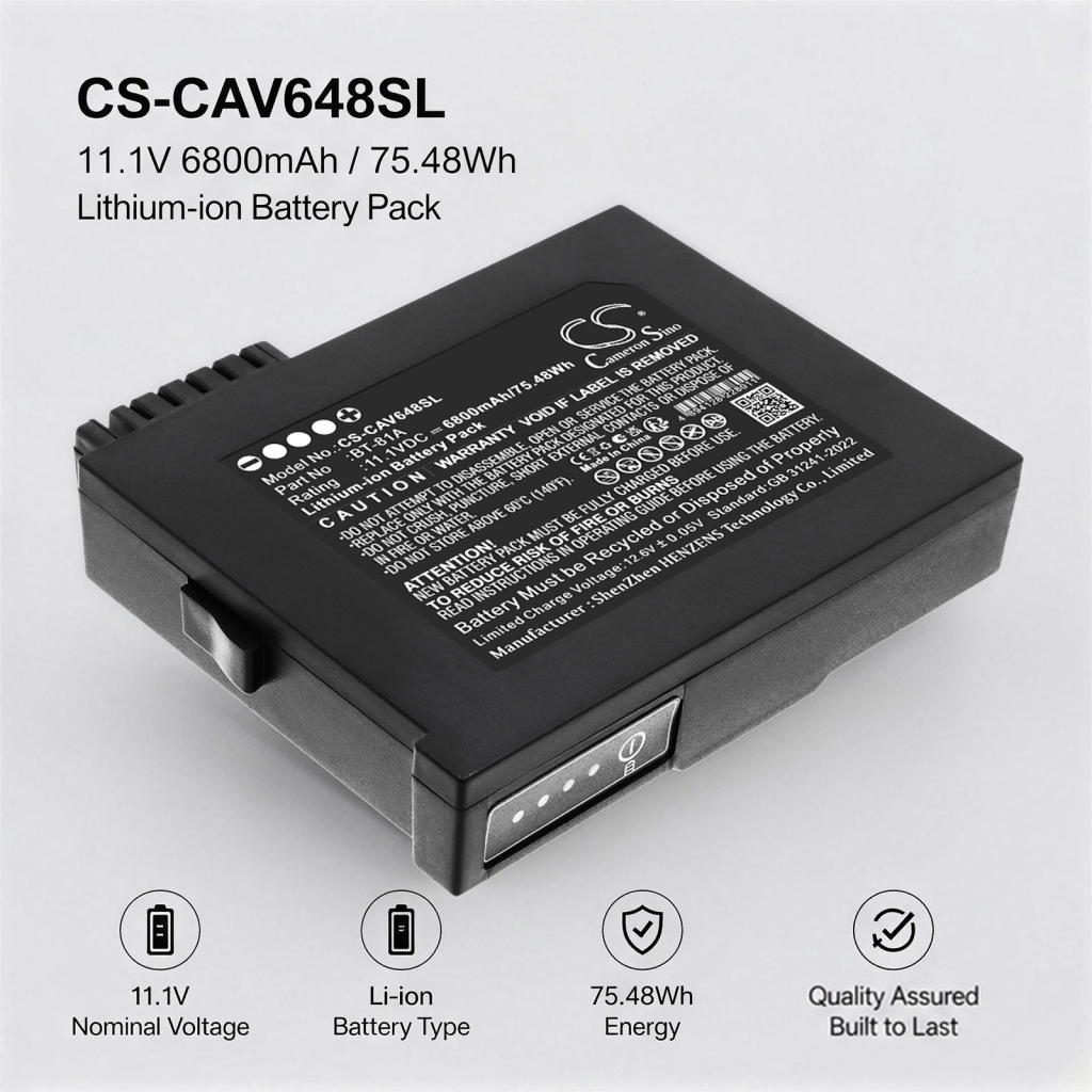 Battery compatible with Cetc CS-CAV648SL
