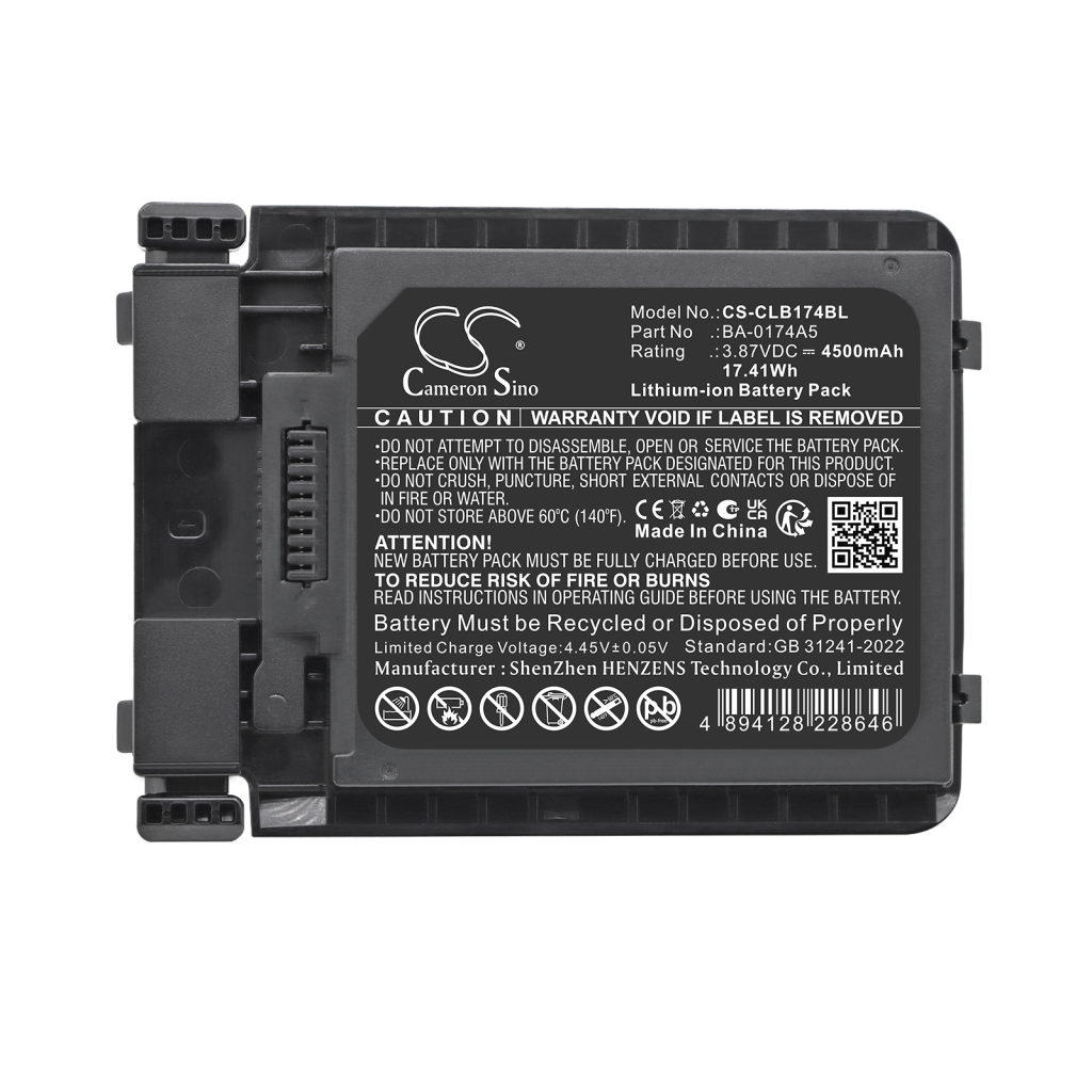 Akku Ersetzt CipherLAB BA-0174A5