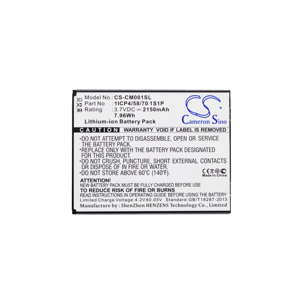 Kundenspezifischer Batteriepacks CS-CM001SL