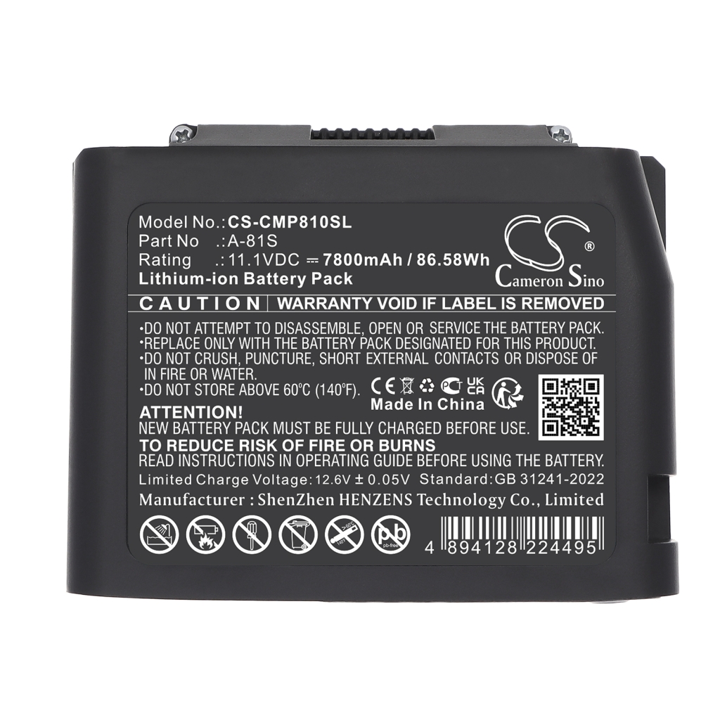 Power Tools Battery Comptyco CS-CMP810SL