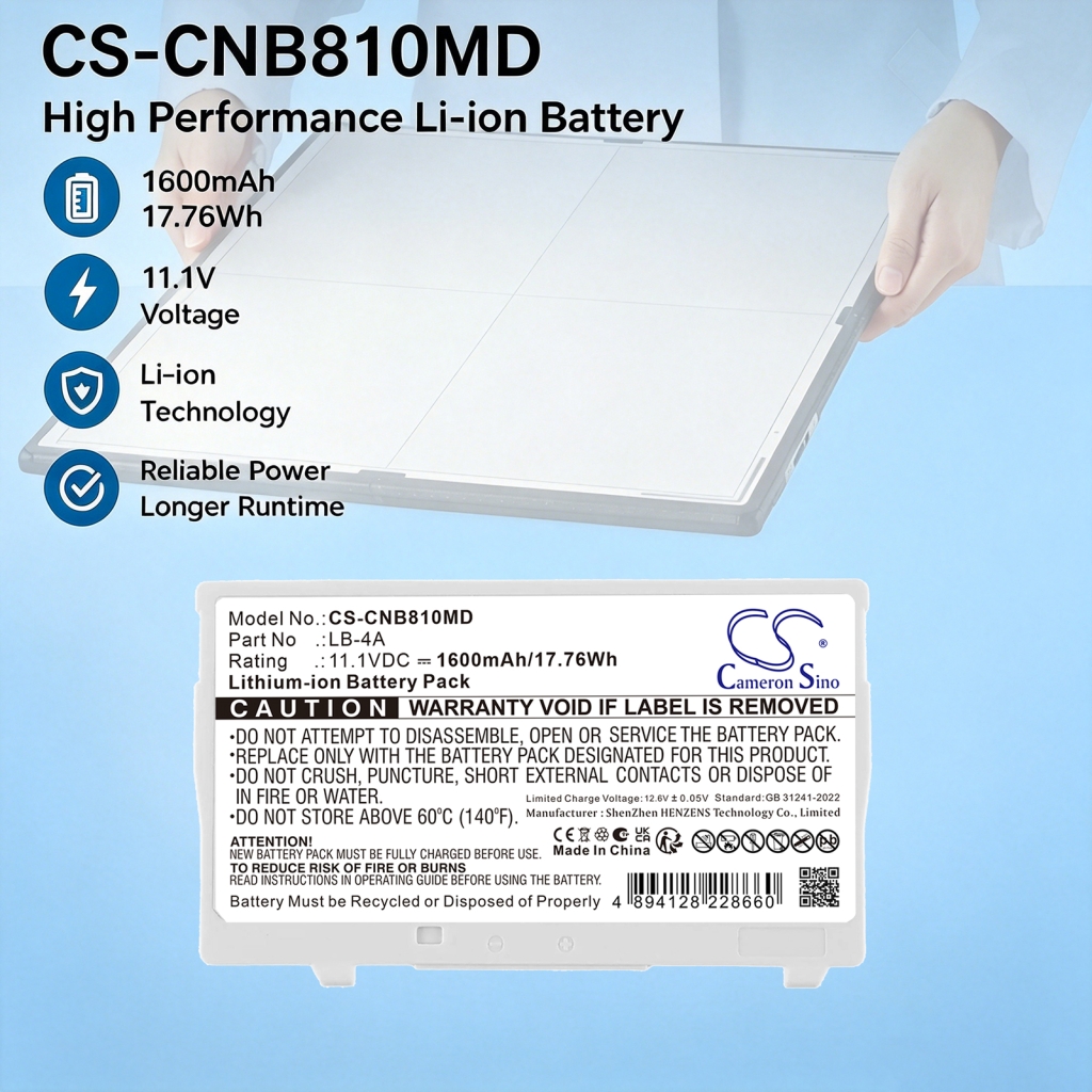Akku kompatibel mit Canon CS-CNB810MD