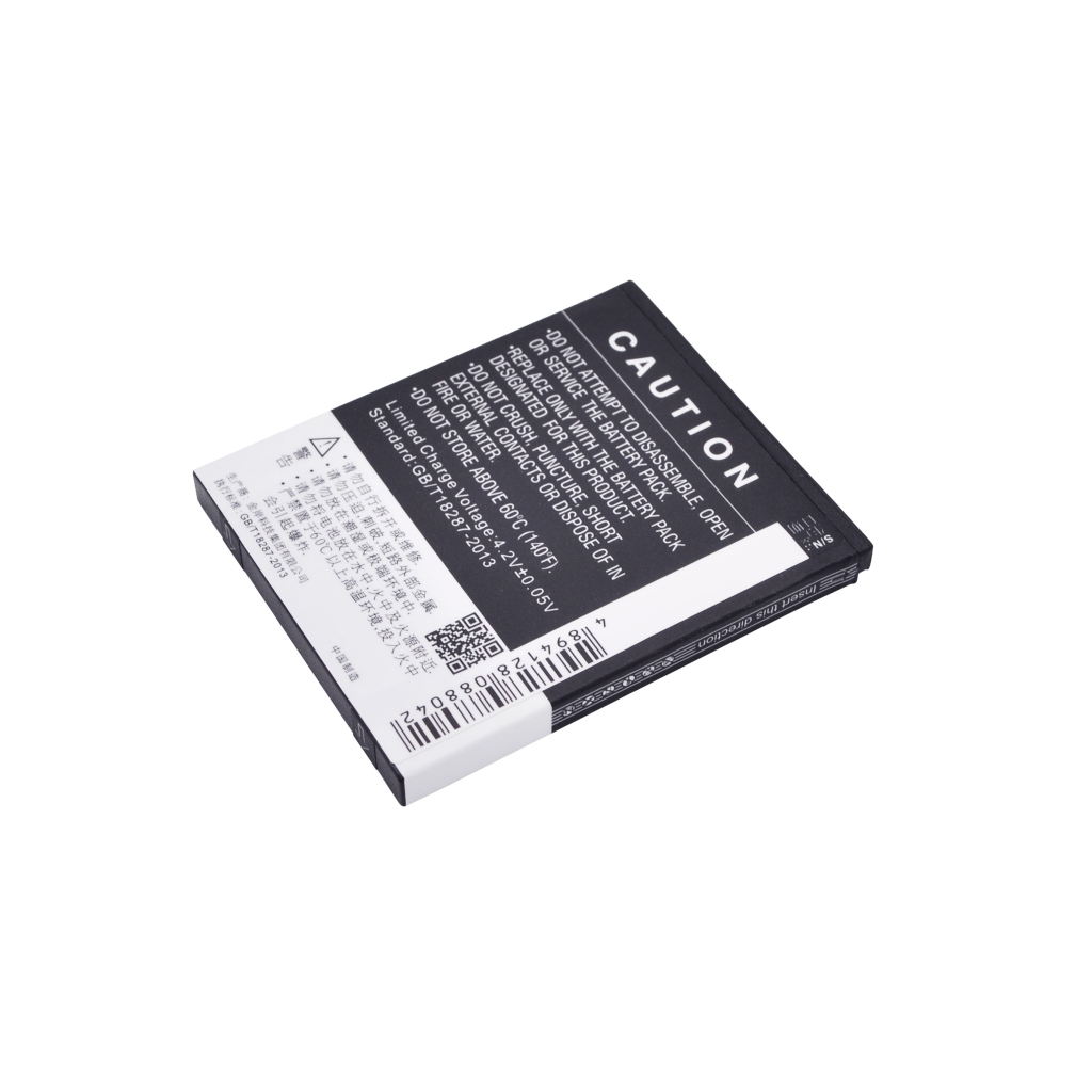 Cameron Sino CS-CPD587SL Akku, dunkle Warnseite mit Strichcode