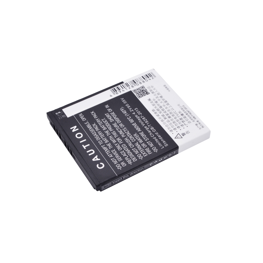Cameron Sino CS-CPD587SL Akku, Sicherheitsseite mit Strichcode und S/N-Bereich