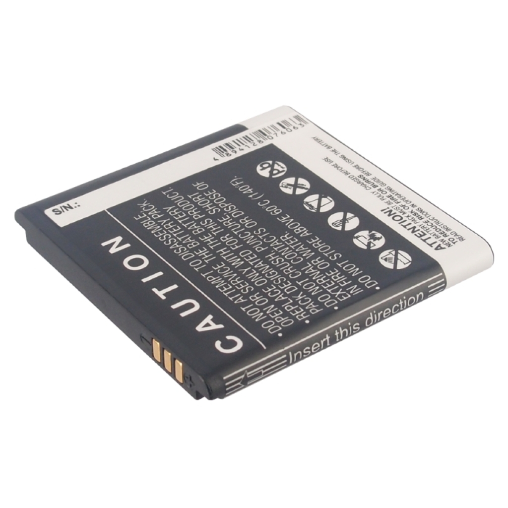 CS-CPF802XL Seitenansicht mit Kontakten und Warnetikett