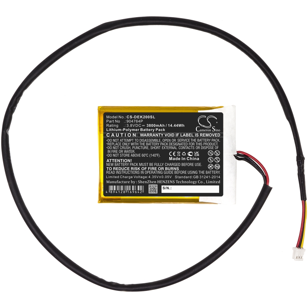 Compatible battery replacement for Idealens 904764P