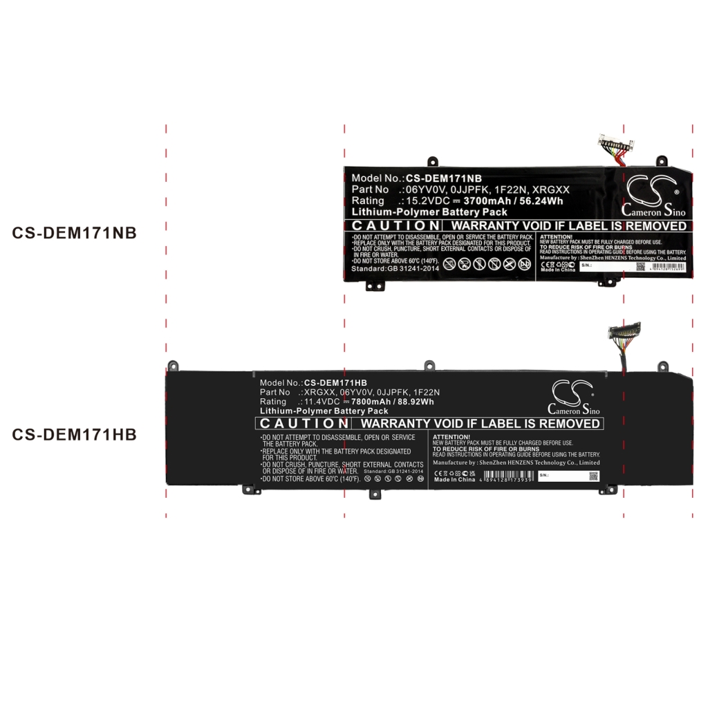 Laptop Akkus DELL G7 15 7590