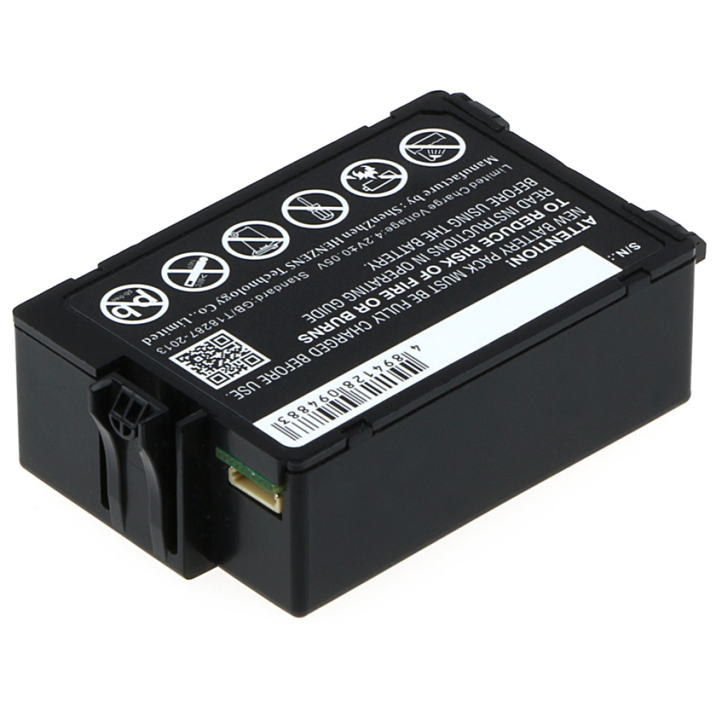 CS-DEM610SL Dell scanner battery – side view with PCB connector and clips
