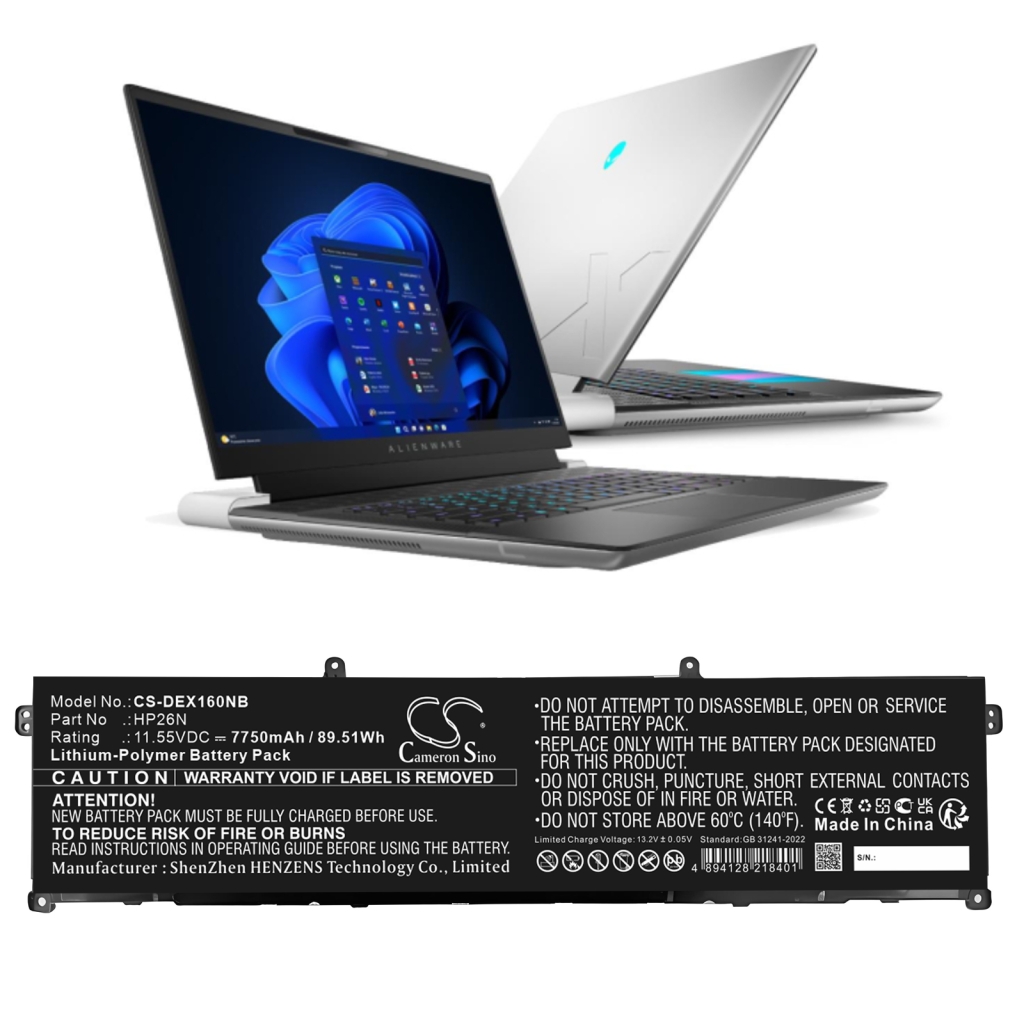 Laptop Akkus DELL CS-DEX160NB