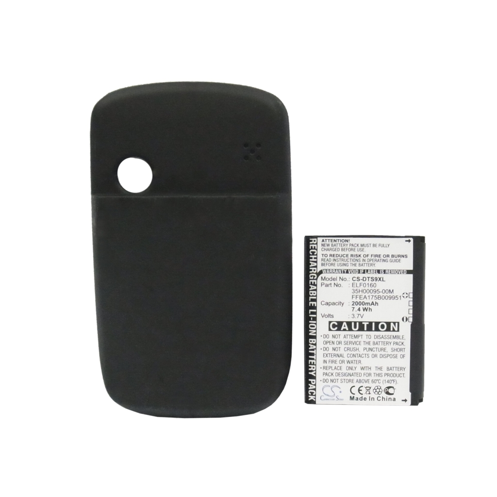 Cameron Sino CS-DTS9XL battery contacts and logo side with cover