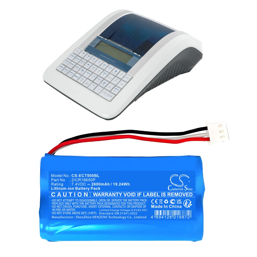 Bezahlterminal Akkus Elcom CS-ECT500BL