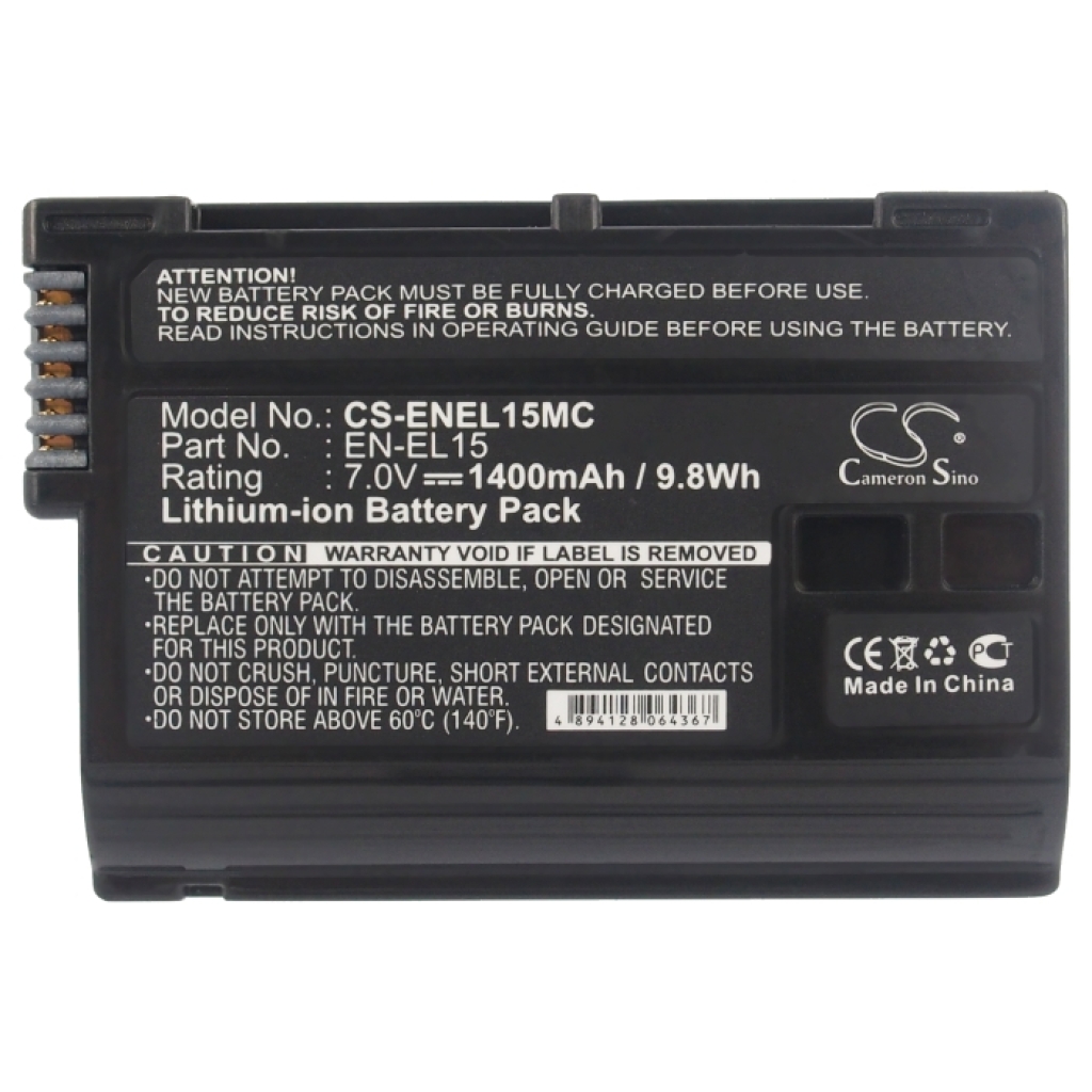 Battery Replaces EN-EL15
