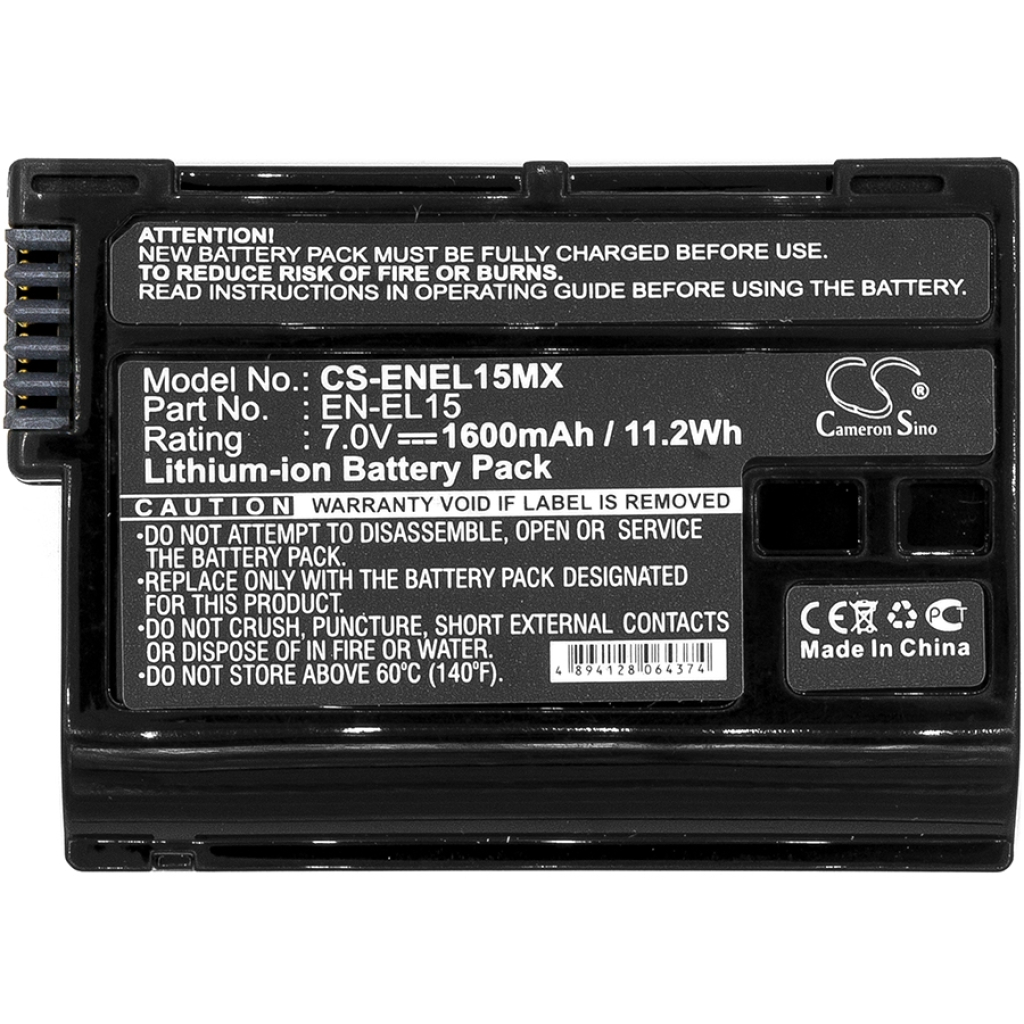 Battery Replaces EN-EL15c