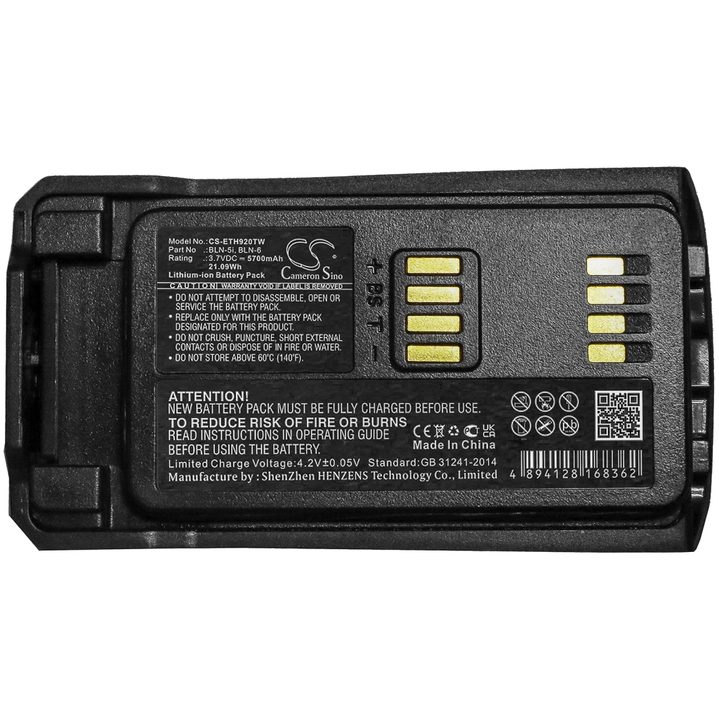 Two-Way Radio Battery Tetra CS-ETH920TW