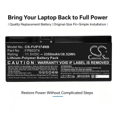 Kompatibler Ersatzakku für FUJITSU CP854407-02,FMVNBPXXX,FMVQH04001,FPB0374,FPB0374S