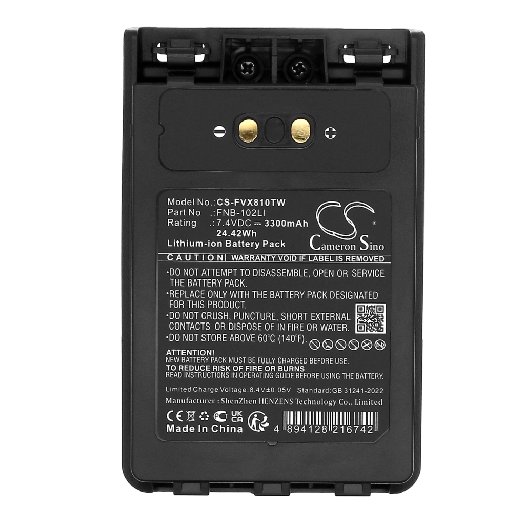 Walkie-Talkie Akkus YAESU CS-FVX810TW
