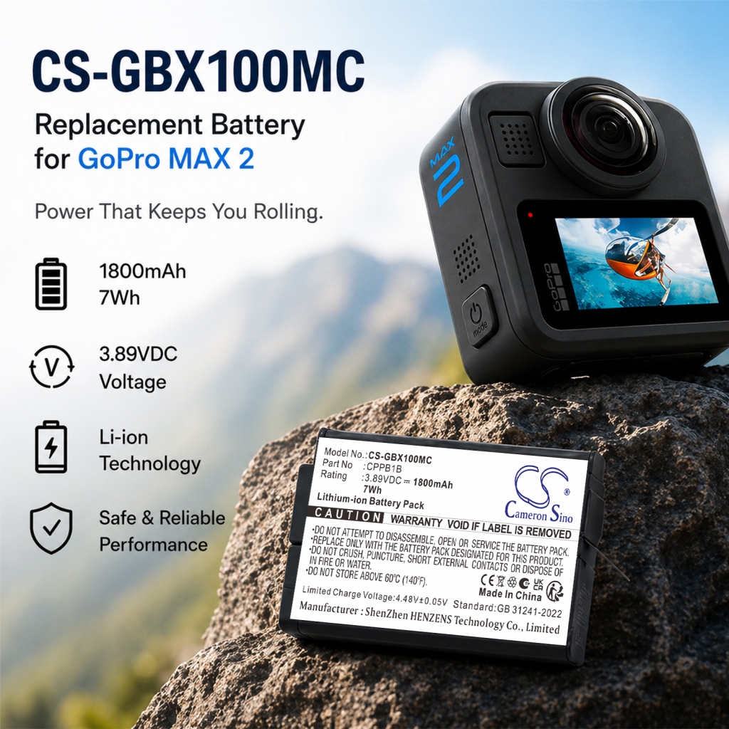 Akku kompatibel mit GoPro CS-GBX100MC