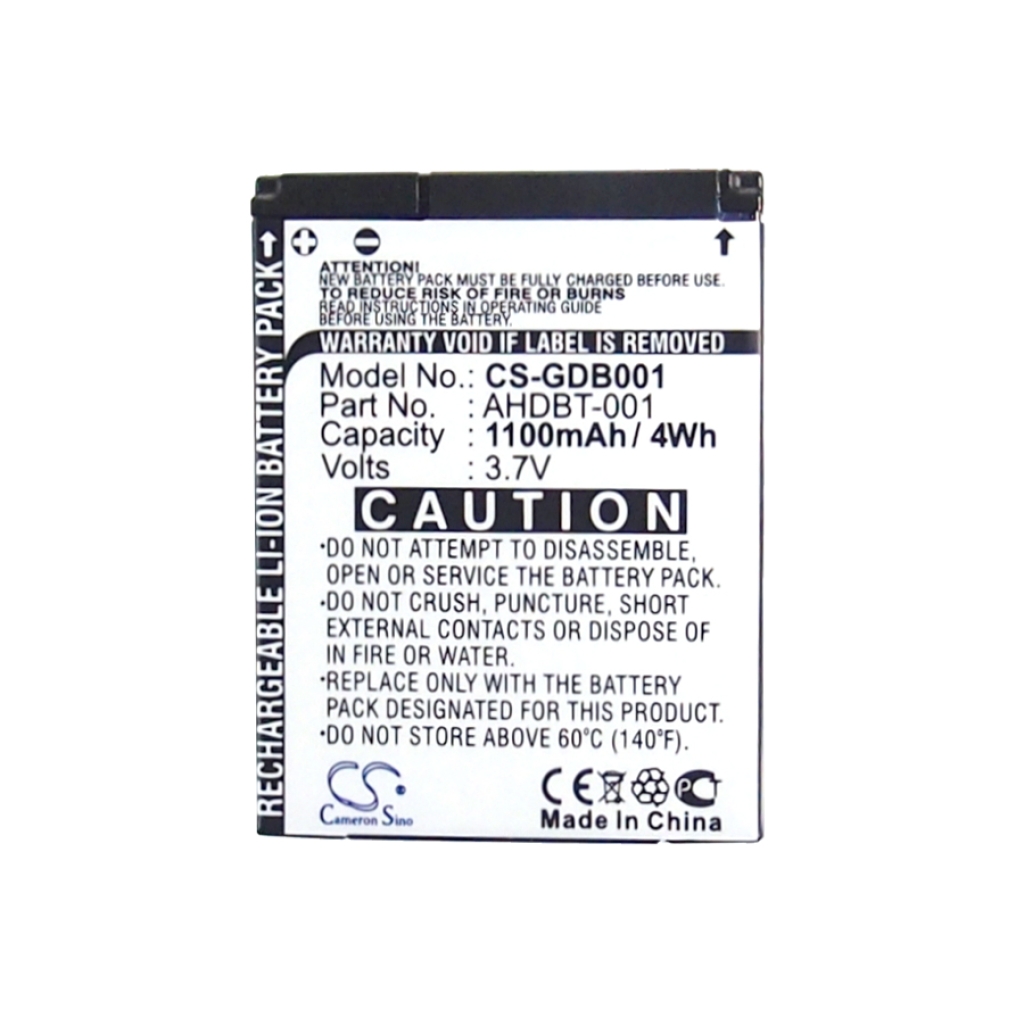 Compatible battery replacement for GoPro ABPAK-001,AHDBT-001,AHDBT-002