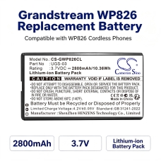Compatible battery replacement for Grandstream UGS-03